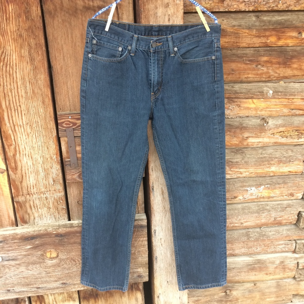 Levi's 514 Dark Wash Jeans Straight Fit